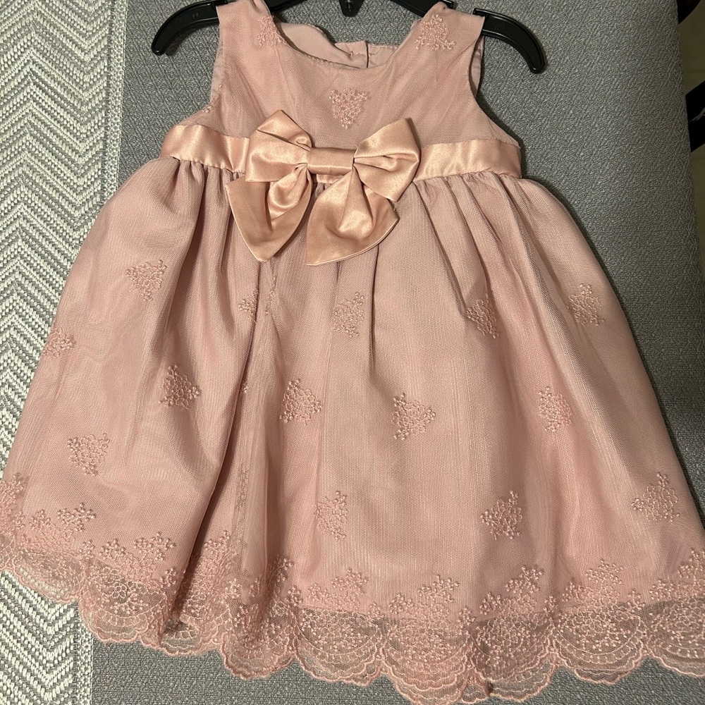 Elegant Pink Sleeveless infant 6 / 9 month size dress